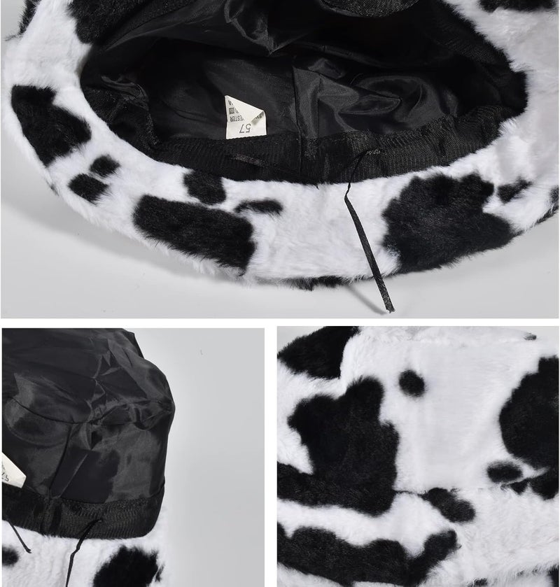 Yonchic Store Winter Soft Faux Fur Plush Bucket Hat, Lovely Fisherman Cap, Fashion Outdoor Thick Warm Sun Cap for Women - Image 4